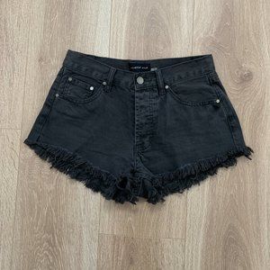 Dark Grey Denim Shorts